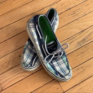 Plaid Sperry Boat Shoes